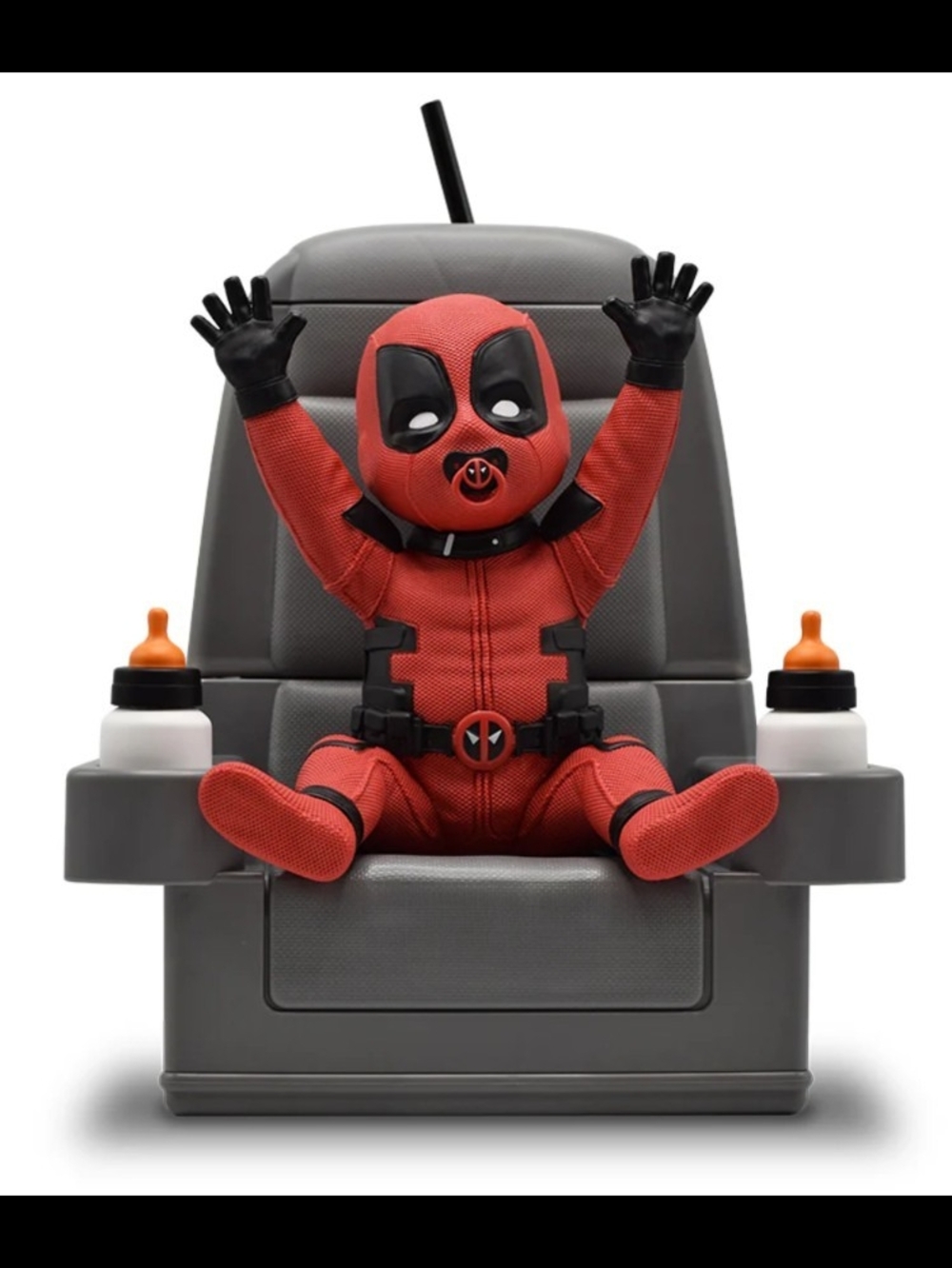 Marvel Deadpool Baby Figure in Red and Black